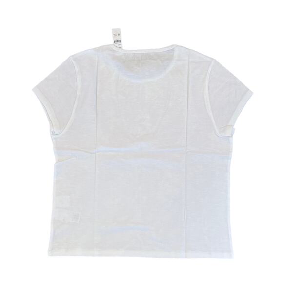 NWT J. Crew White Slim-Fit Organic Slub Cotton Crewneck T-Shirt - Picture 2 of 9